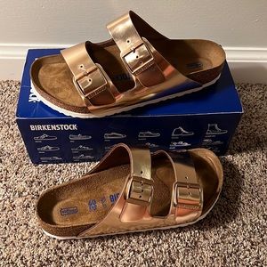 Birkenstock Arizona Metallic Copper